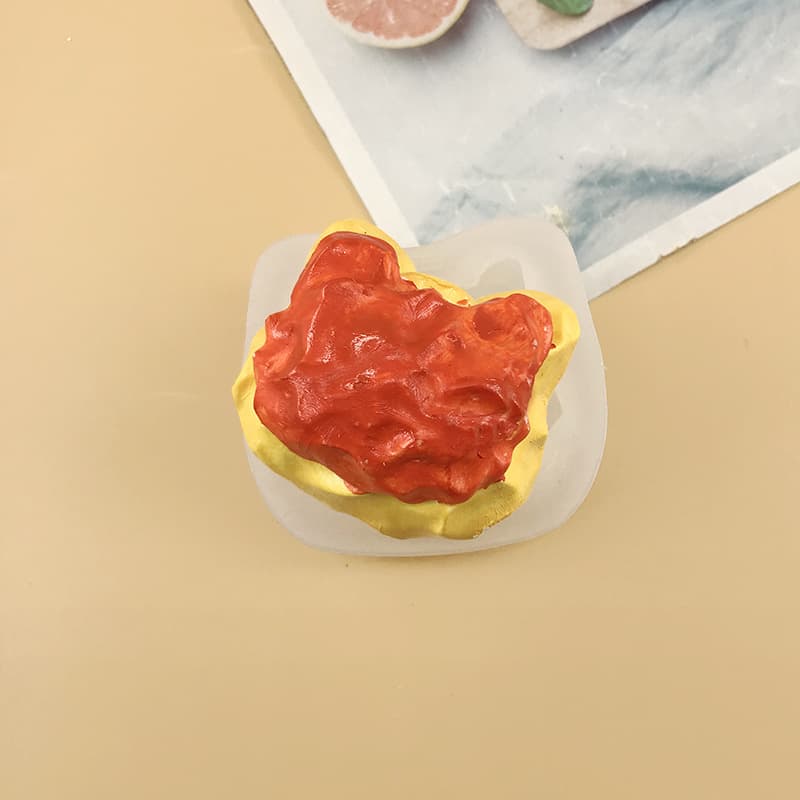Cat Head Milk Pudding Double-Layer Cat Head Milk Pudding Squishy Silicone Mold Food-Grade Silicone Mold for Handmade Casting