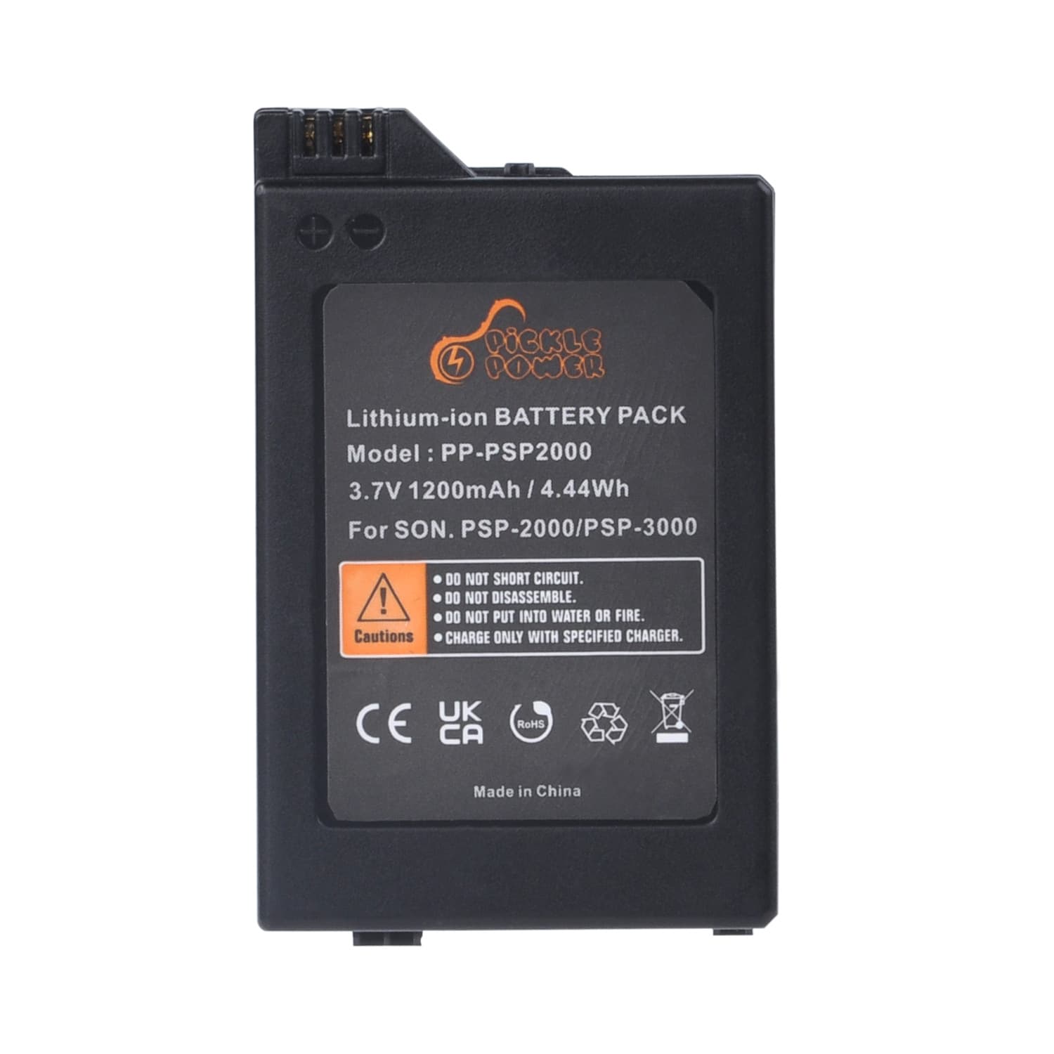 Compatible with PSP2000/PSP3000 Handheld Game Console Battery, Built-in 1200mAh Lithium Battery