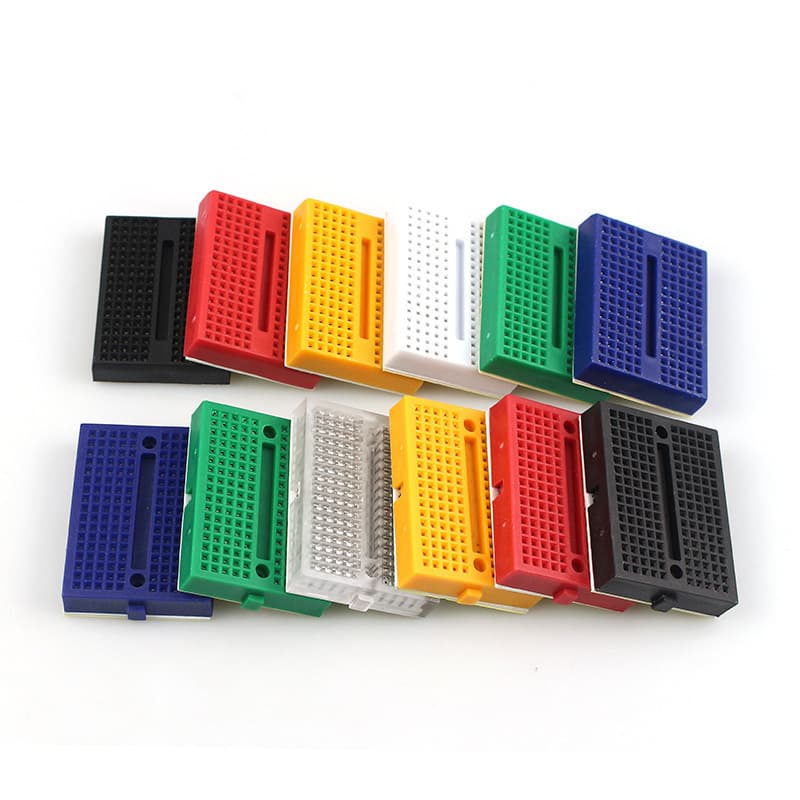 SYB-170 mini micro small breadboard, experimental board, circuit board perforated board, 35x47mm, colorful