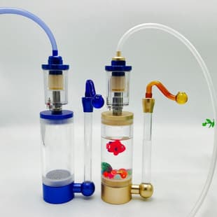 Aluminum Alloy Acrylic Circulating Filter Hookah with Tobacco and Accessories Full Set Gift Hookah Set