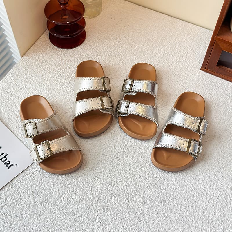Girls' Outdoor Sandals 2025 Summer New Fashion Thick Sole Baby Birkenstock Children's Sandals Boys' Slippers