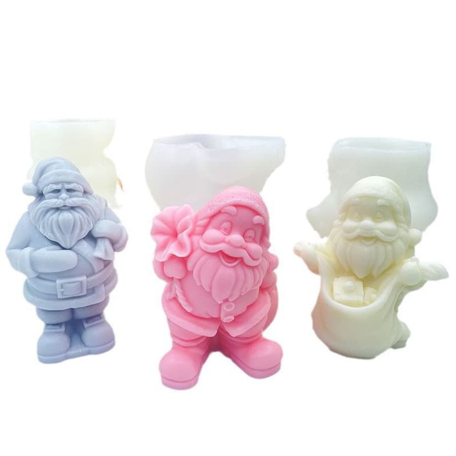 Santa Claus shaped silicone mold, soap silicone mold, fondant DIY candle mold