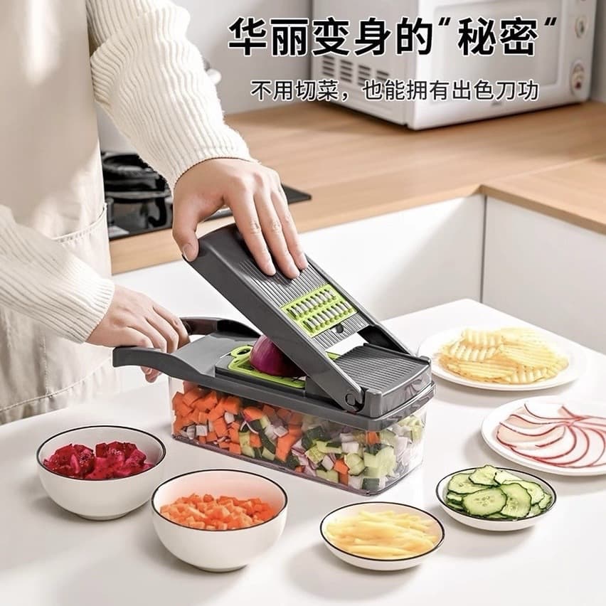 Multi-Function Vegetable Slicer Kitchen Home Use Potato Shredder Dicer Grater Carrot Peeler Slicer Machine