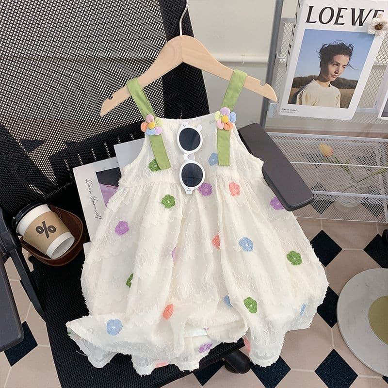 Girls summer dress new style children fashionable suspender skirt baby summer princess skirt thin section