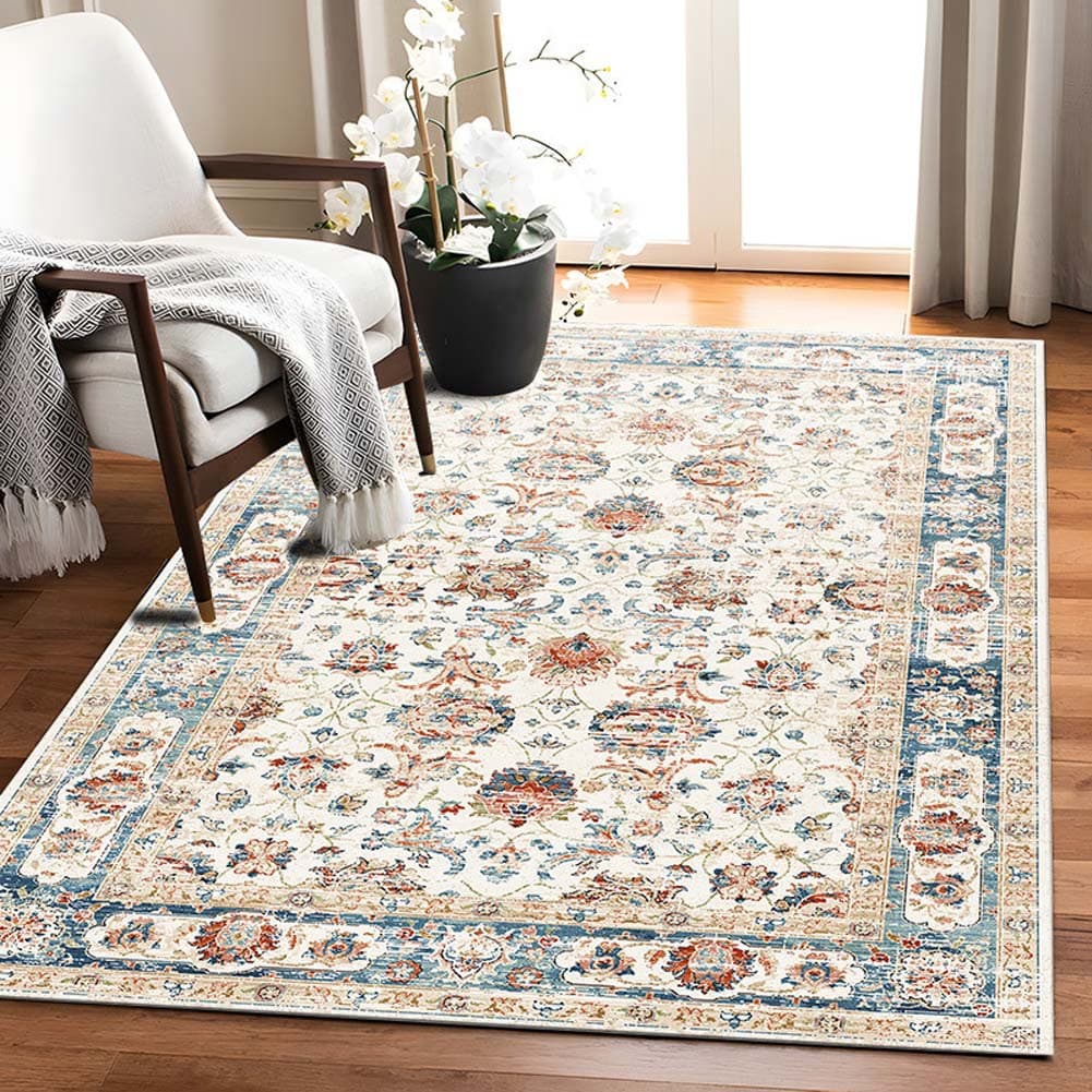 Cross-Border Bohemian Faux Cashmere Rug for Living Room Decoration, Non-Slip, Easy to Maintain, Sofa Coffee Table Blanket, Balcony Dirt-Resistant Rug
