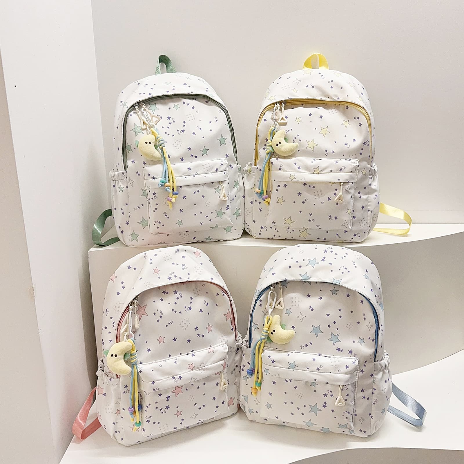 New Starry Ins Style Backpack for Middle School Girls, Cute Lightweight Backpack for Elementary School Students