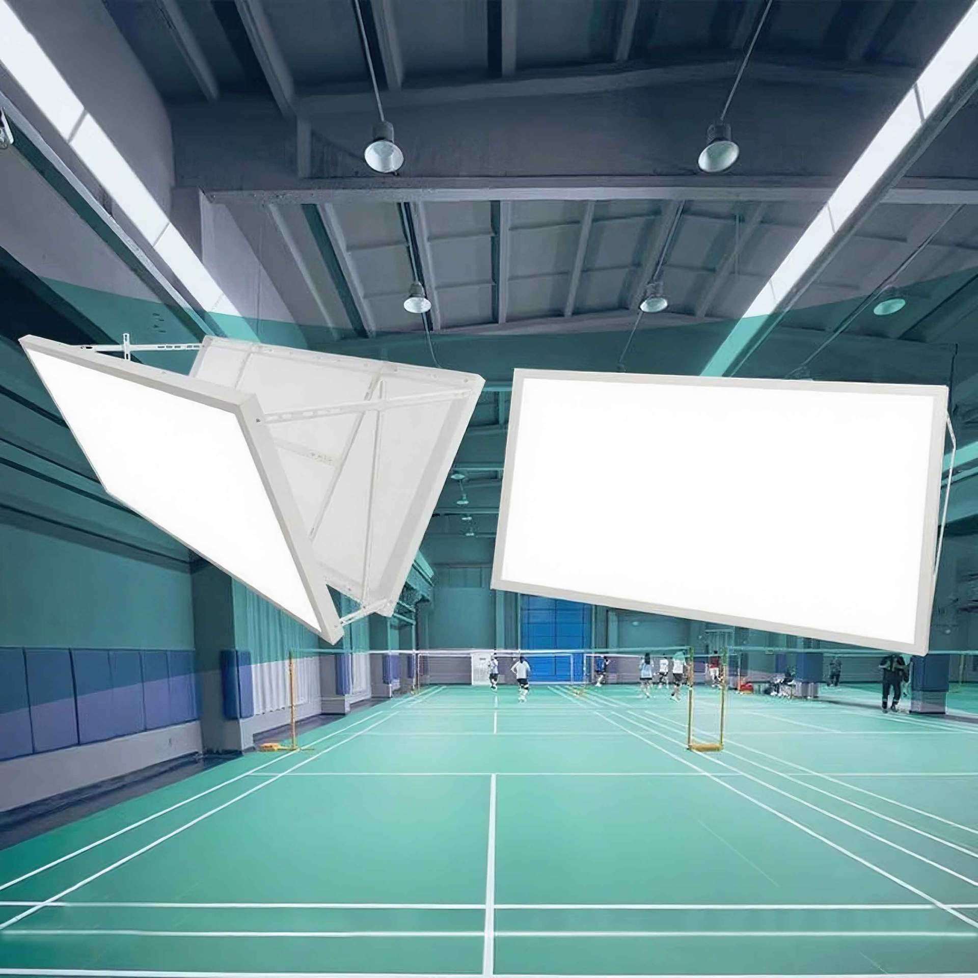 LED pickleball court lights can be raised and lowered, anti-collision and anti-dazzle, ultra-high brightness, more energy-saving, deep honeycomb shadowless lights