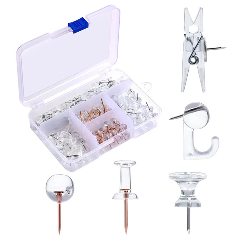 Amazon best-selling multi-functional creative thumbtack clip set for decorating soft boards, maps, photos, push pins