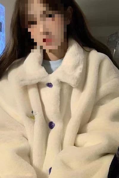 White Shearling Jacket Women Petite Autumn/Winter Thick Oversize National Trend Design Niche American Style Hoodie