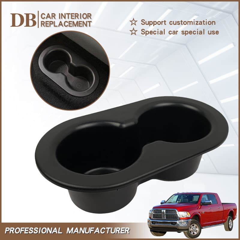 Compatible with Ram 2002-2016 Rear Seat Car Cup Holder, Cross-border Rear Row Drink Storage Cup Tray