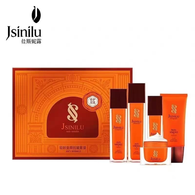 Youthful Skin Care Set: Toner, Lotion, Eye Cream, Repair Cream, Facial Cleanser, Lightweight Cleansing, Student Skincare Kit for Women
