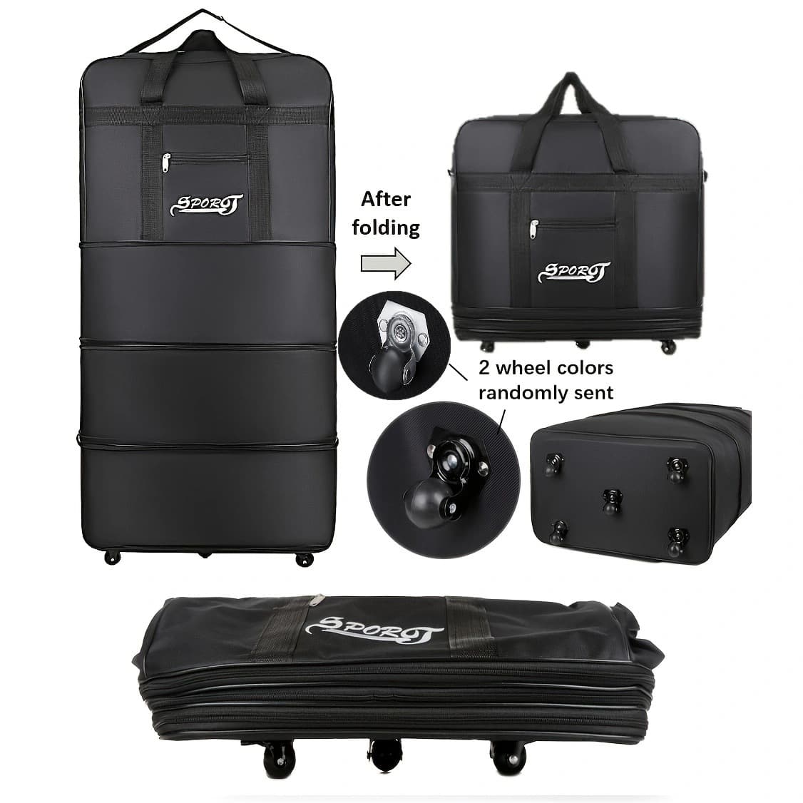 Travel Essentials, Universal Wheel Travel Bag, Large-Capacity Luggage Bag, Expanded Multi-Functional Home Storage Bag, Cross-Border Trend