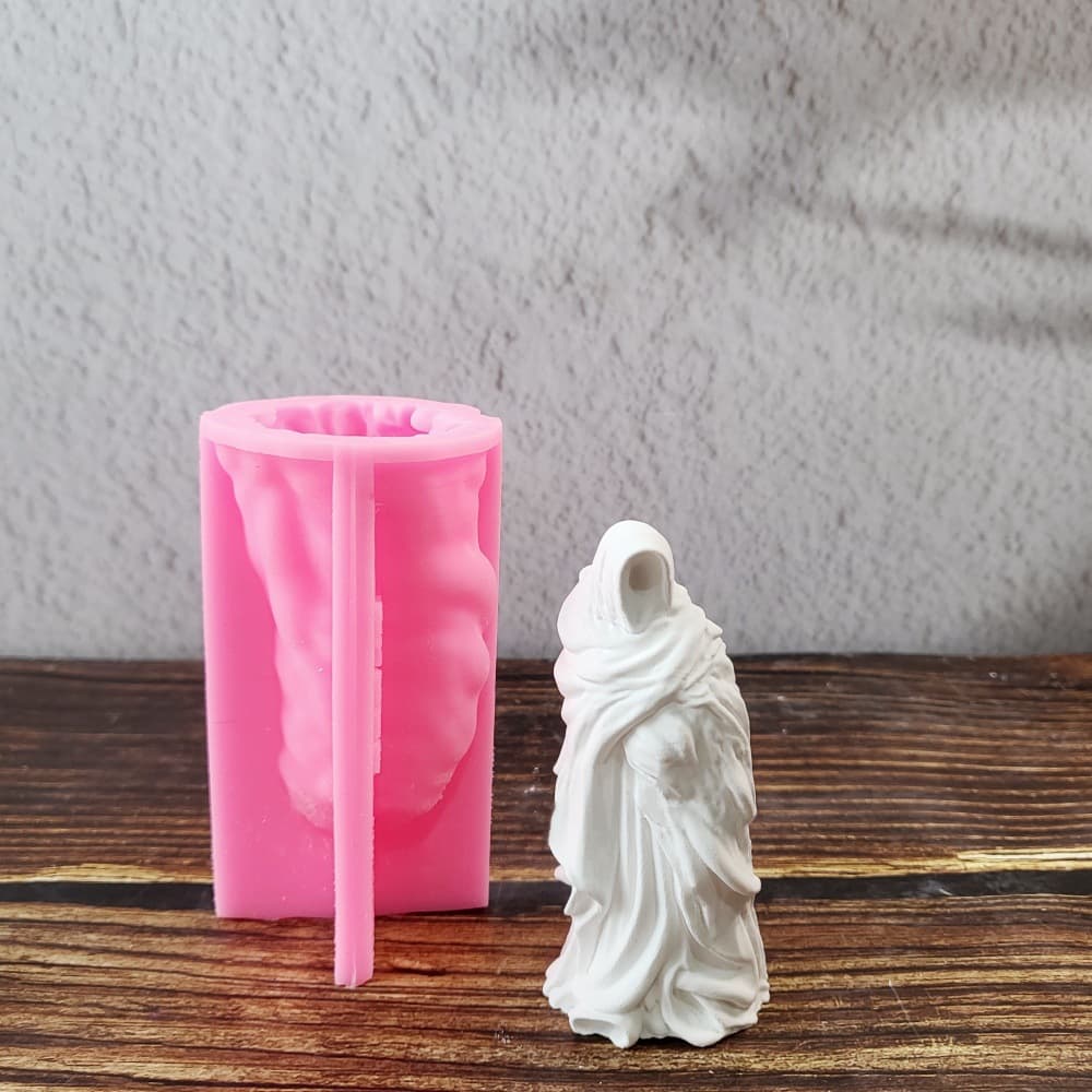 Robe man ornaments mold ornaments candle plaster DIY plaster ornaments candlestick silicone mold W1008