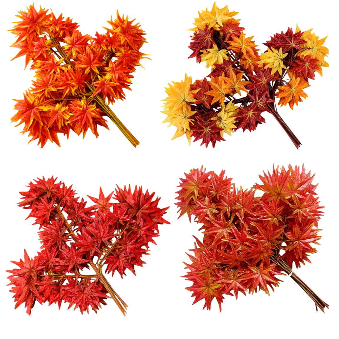 Artificial Tree Branch Red Maple Leaf Red Maple Branch Faux Leaves Engineering Decoration Fake Leaves Green Leaves Silk Flower Plastic Flower Greenery