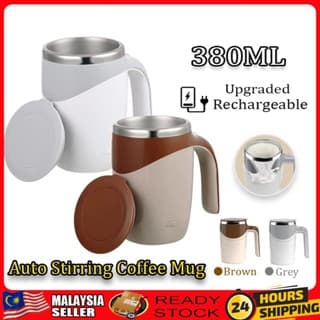 Portable fully automatic magnetic stirring coffee cup 304 stainless steel liner mug ice American style
