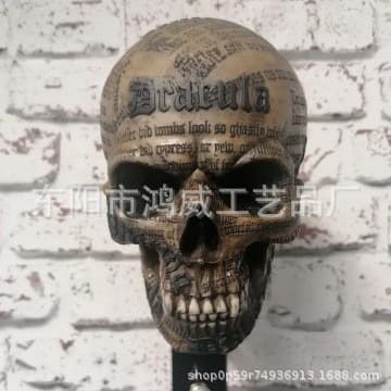 New Cross-Border Motorcycle Helmet Skull Holder Resin
