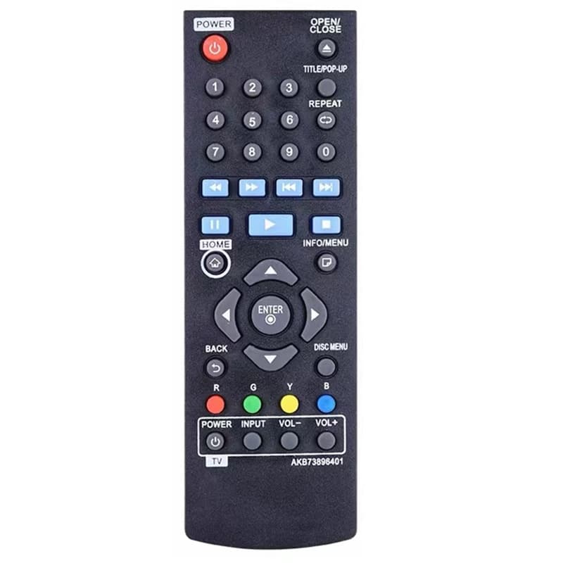 LG Blu-ray DVD Remote Control Baiyingte Home Theater Audio AKB73896401 for BP340/135/335W Models