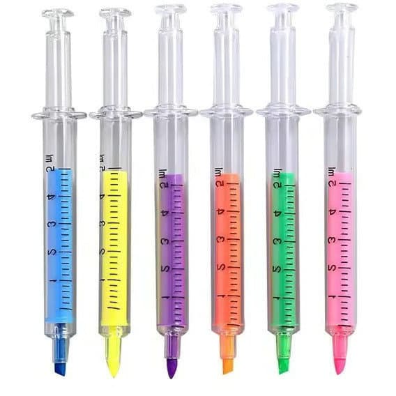 Colorful Test Tube Pen, Medicine Pen, Prank Doctor Toy, Office Fun, Book Marker Pen