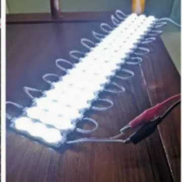 LED module, 2835 injection-molded module, 3 lights/7520 side light source, white light DC12V