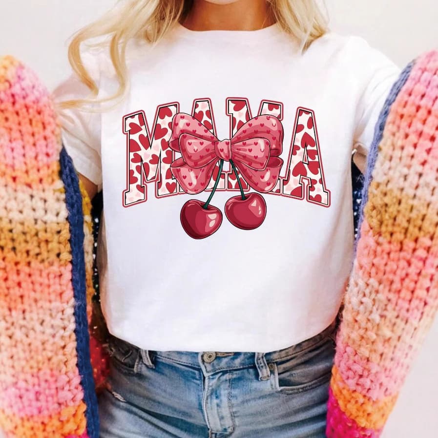 Cross-border eBay Shein Hot Selling Summer Tops Women Cute Floral Mother's Day Versatile Pure Cotton T-Shirt
