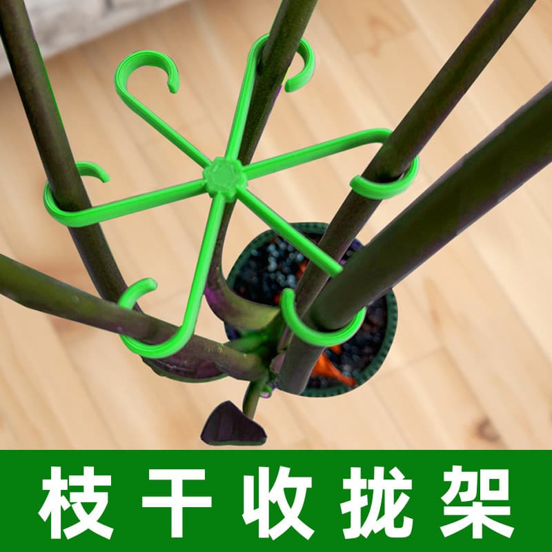 Plant Stem Support - Plant Fixing Clips, Plant Climbing Support Frame, Flower Stem Gathering Rack, 4-Piece Set