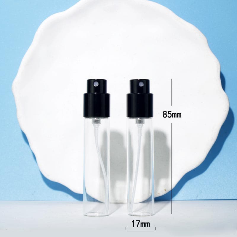 In Stock Wholesale 10ml Screw Neck Glass Perfume Bottle Transparent Sample Perfume Sub-Bottle Perfume Spray Bottle