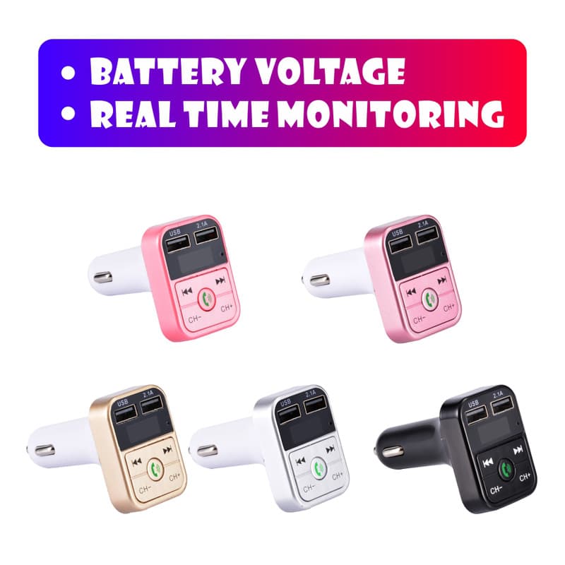 B2 Compatible with Apple, Samsung, Xiaomi, Huawei phone fast car charger, Bluetooth receiver, distribution parts drop shipping
