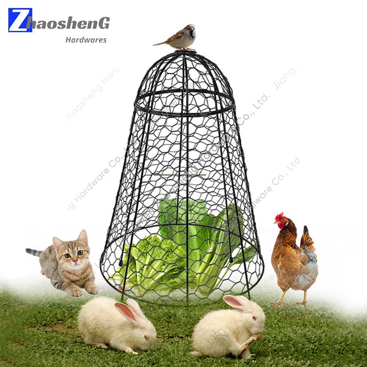 Plant Protector Garden Plant Guard - Iron Mesh Plant Protection Cover for Garden, Vegetable Plot, and Flower Bed