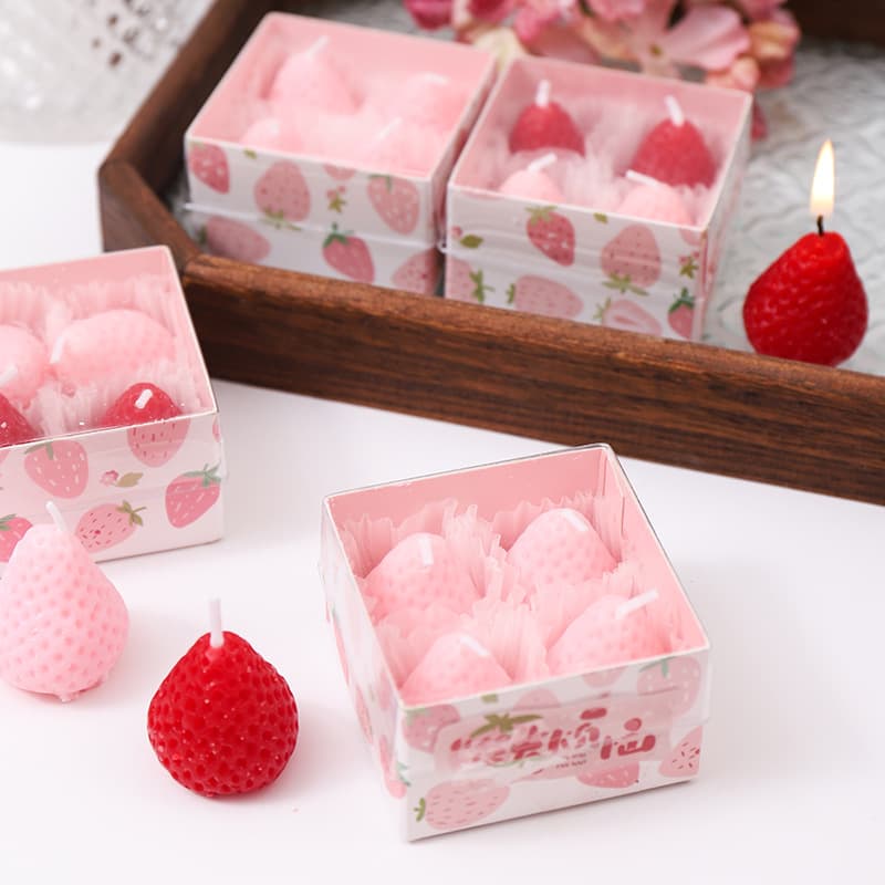 Strawberry Aroma Candle Gift Set Wholesale Candle Gift Box Creative Birthday Gift Handmade Scented Candle