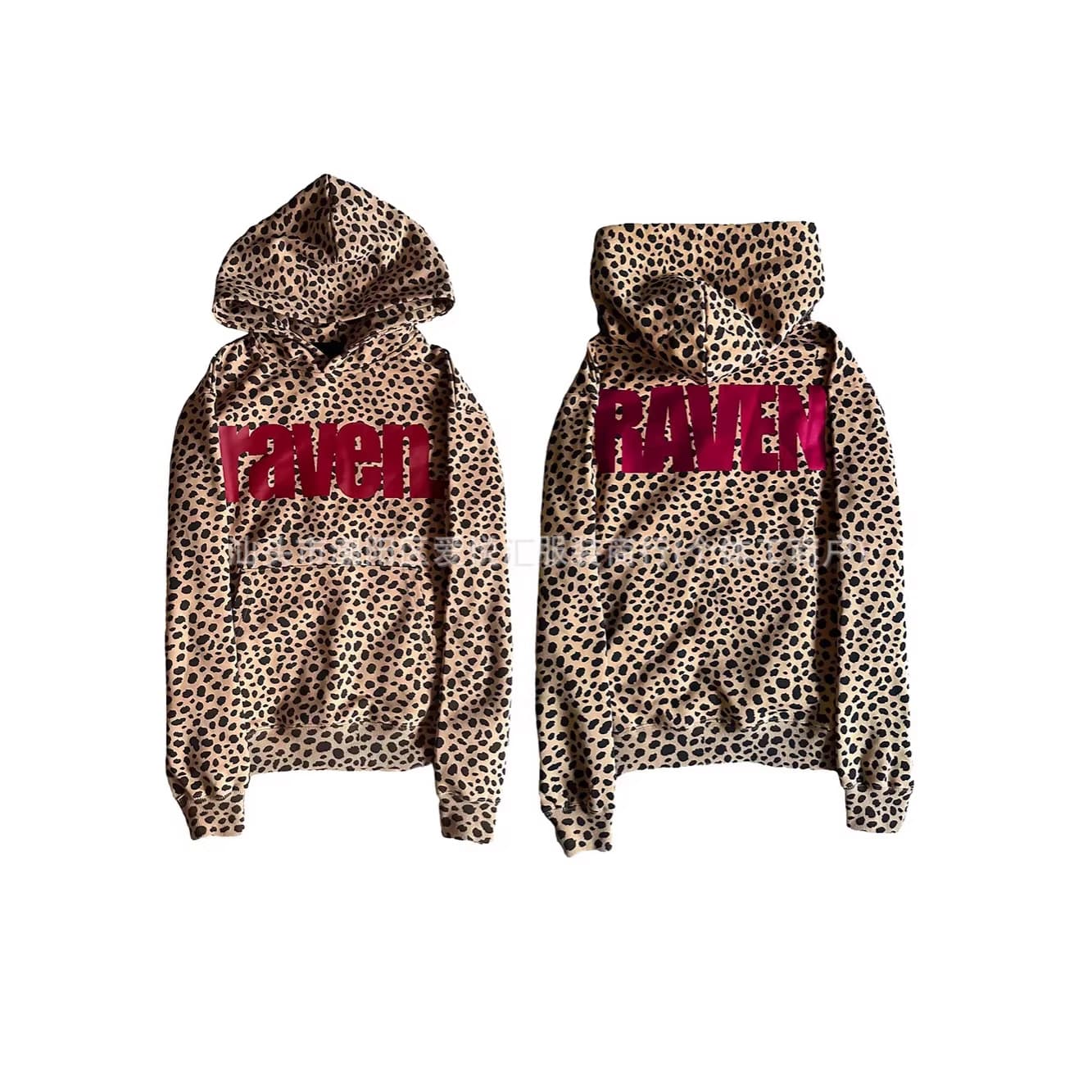 European and American Long-Sleeve Pullover Hoodie Sweatshirt Retro Punk Print Coat Street Trendy Speckle Decor Hoodie
