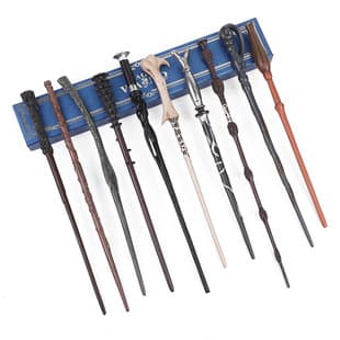 Metal Core Wand Magic Wand Hermione Staff Halloween Performance Prop Harry Potter Wand Blue Gift Box