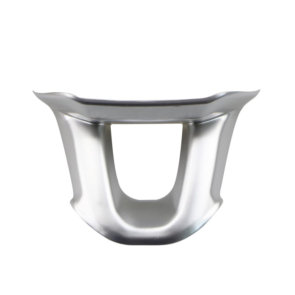 Compatible with Peugeot 2008 Steering Wheel Trim Pieces 6 o'clock and 3/9 o'clock ABS Silver Bright Chrome 2008 Interior Modification