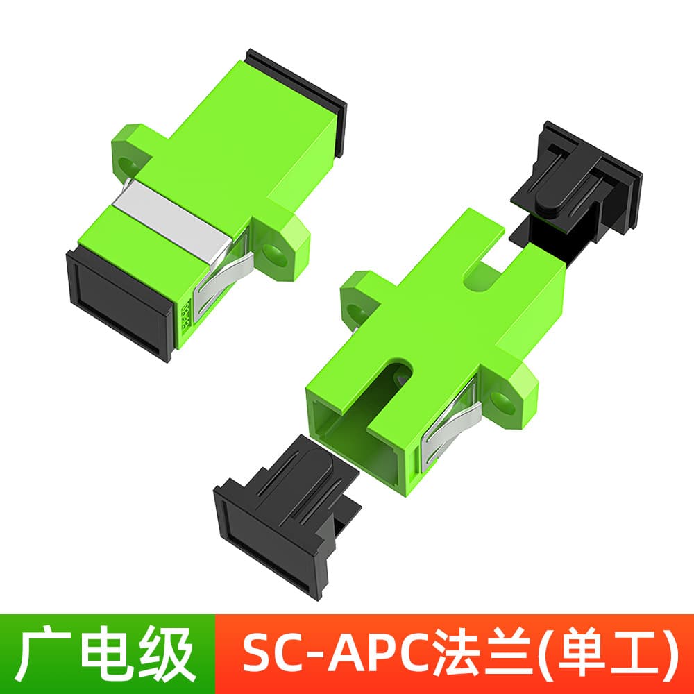 Telecom Fiber Optic Coupler SC-SC Adapter Flange Square to Round LC Duplex Adapter FC-SC Converter