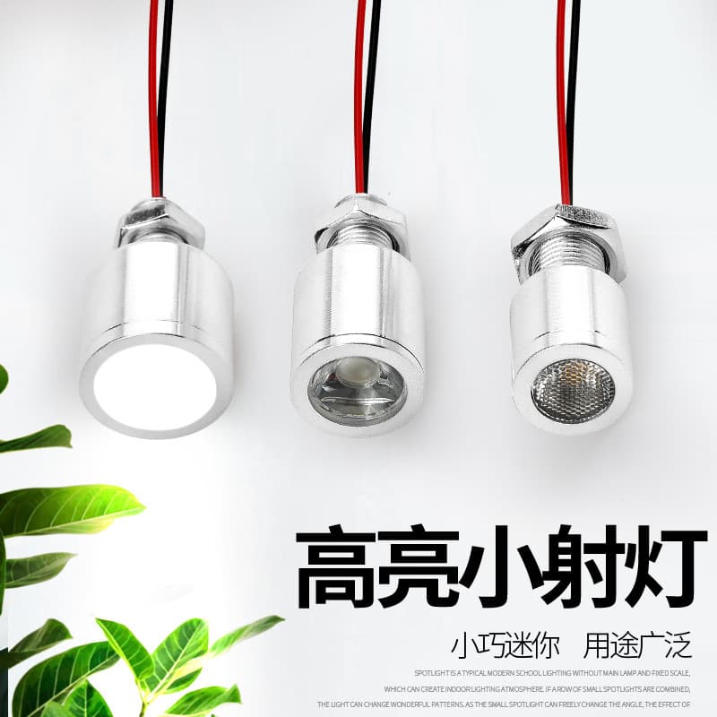 12V Low Voltage Mini Light Bulb, 5V LED Light, 24V High Brightness Spotlight for Equipment Instrument Local Lighting