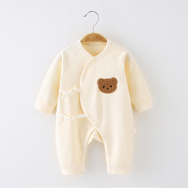 Newborn Baby Clothes 100% Cotton Seamless Kimono Romper Spring Autumn Summer Baby Onesie