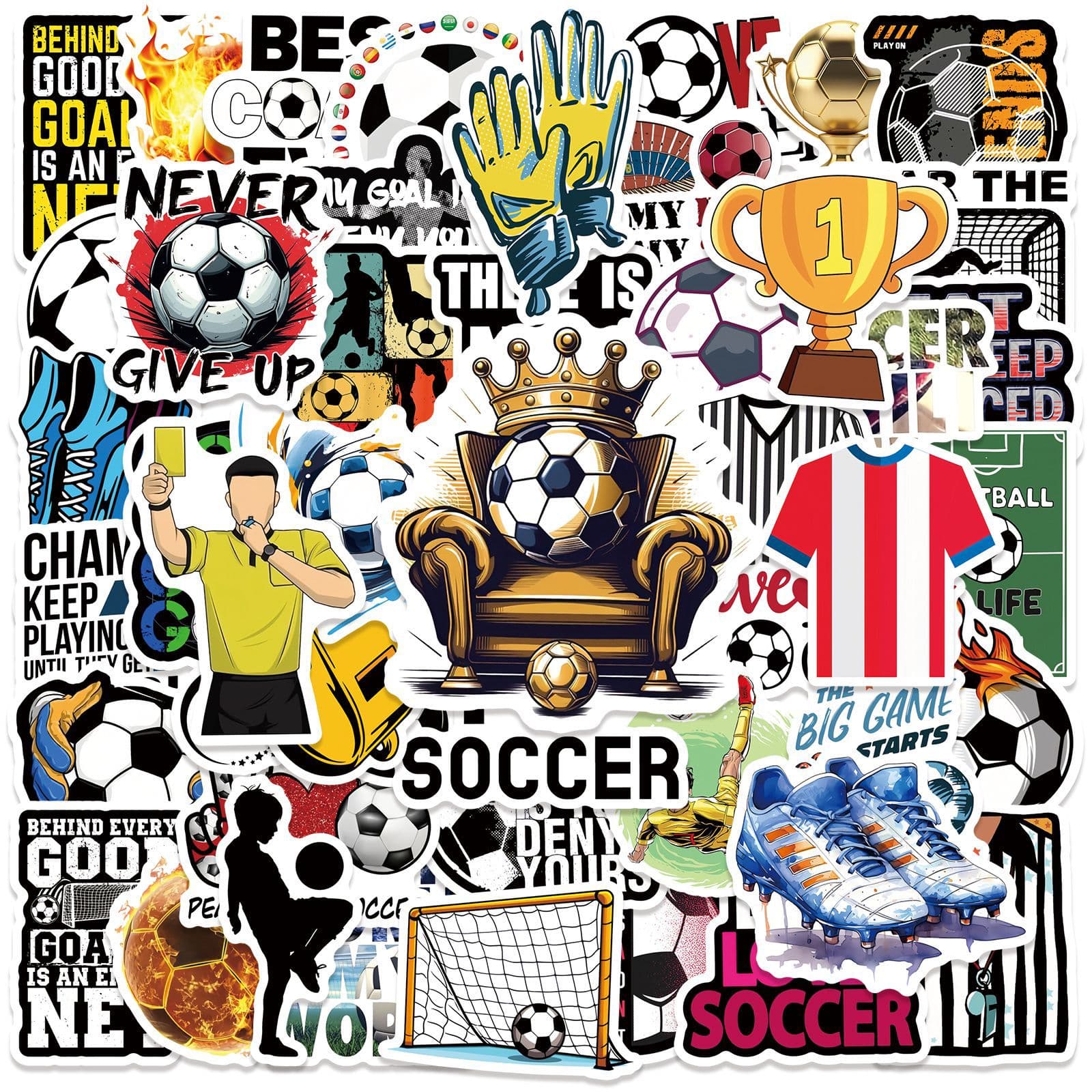 50 World Cup Inspirational Football Stickers Cross-Border New Sports Football Graffiti Stickers