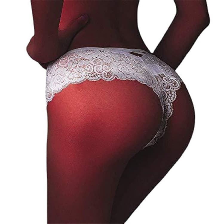 Hot-Selling Lingerie Low-Rise Plus-Size Women's Seamless Thong Sexy Lace Panties