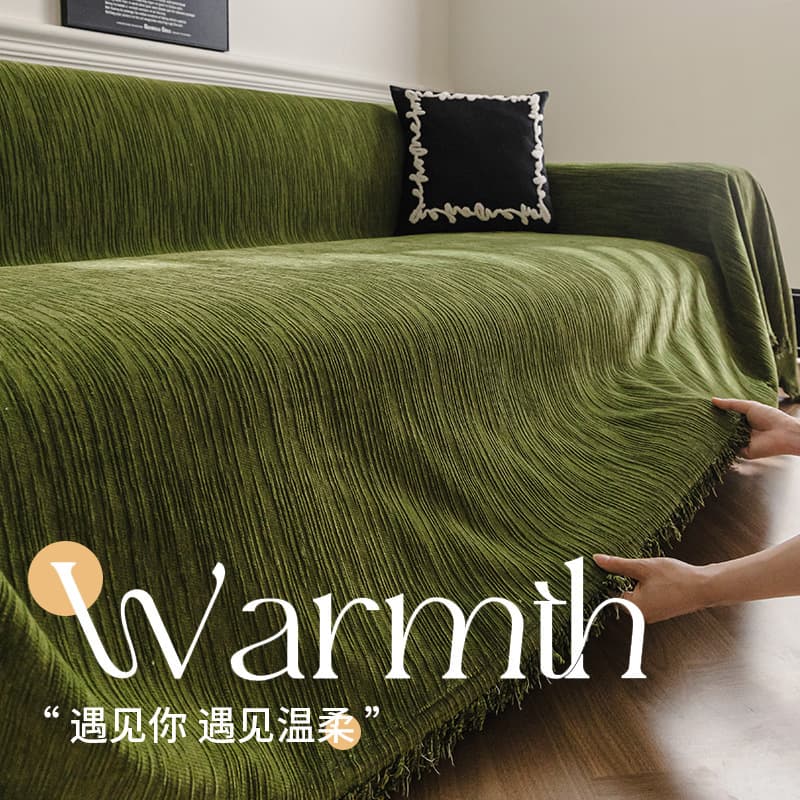 Sofa Cover All-Season 2026 New Retro Chenille Sofa Slipcover One-Piece Anti-Cat Scratch Full Wrap Cover