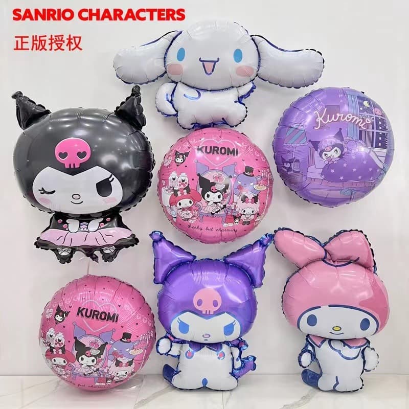 Officially Licensed Sanrio Cartoon Balloon Full Series Kuromi My Melody Street Promotion Balloon Shapes New Year Stall