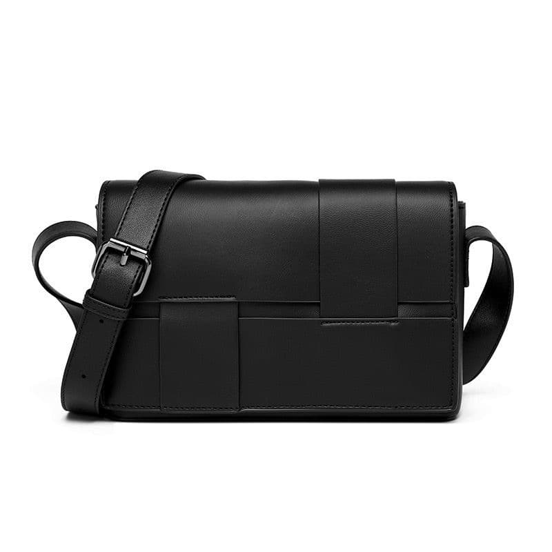 Premium Men's Crossbody Bag Versatile Shoulder Bag Woven Small Square Bag Women's Niche Design Phone Bag Men's Bag