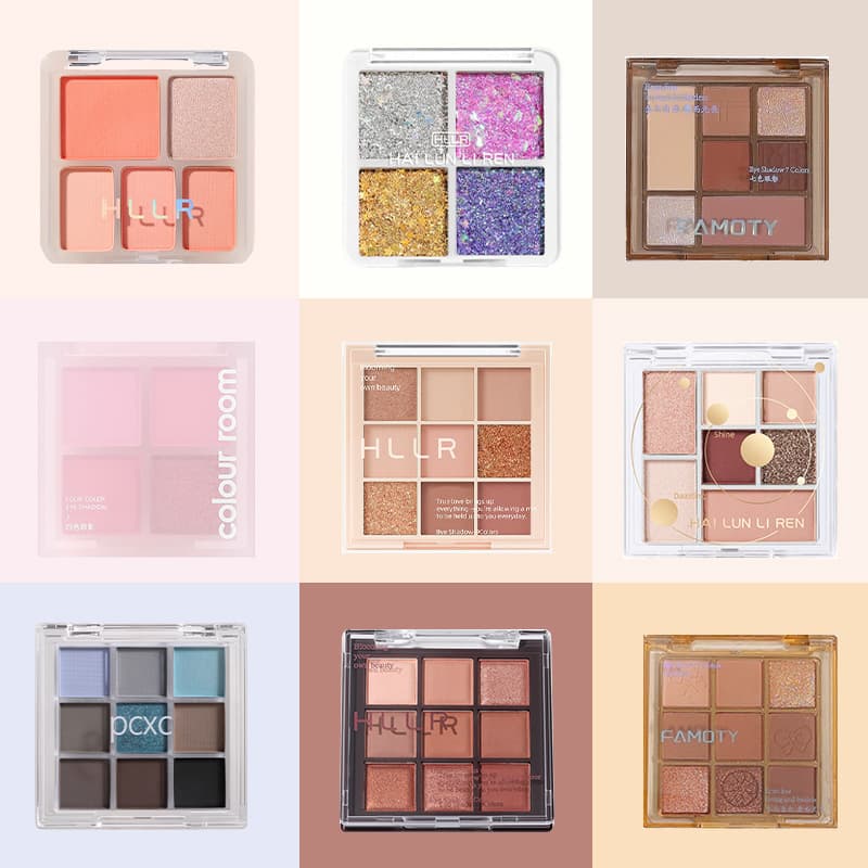 Nine-color eyeshadow palette, multi-purpose matte festival stage glitter eyeshadow contouring palette cross-border makeup wholesale