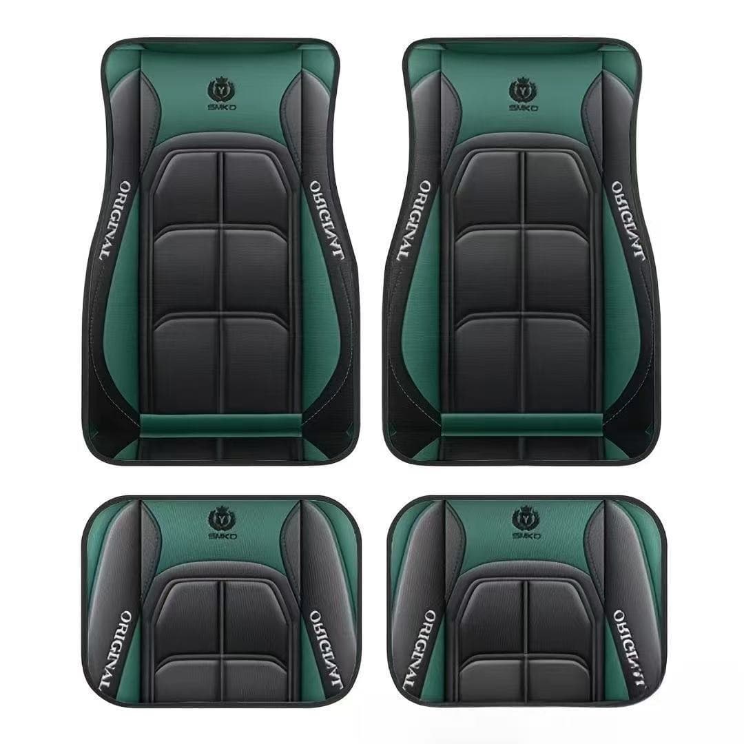 Amazon Cross-Border Retro Style Crystal Velvet Car Floor Mats 4-Piece Set, Dirt-Resistant Floor Mats, Water-Absorbent, Anti-Slip, Easy to Clean