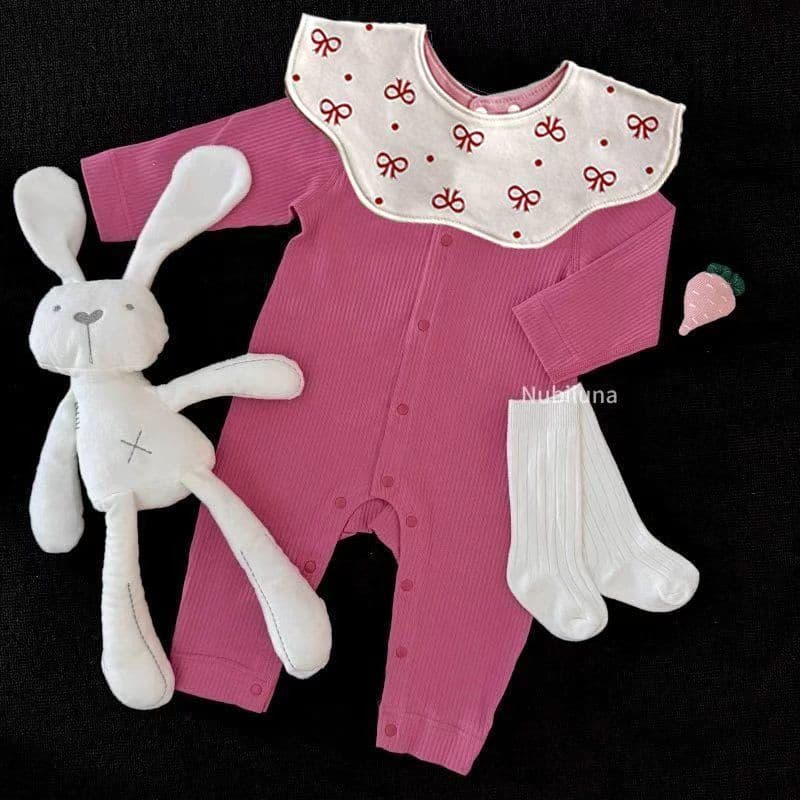 Nordic minimalist style solid color cotton one-piece rompers for infants and young children taking photos, infants and young children men's and women's rompers, comfortable long-sleeved and trendy