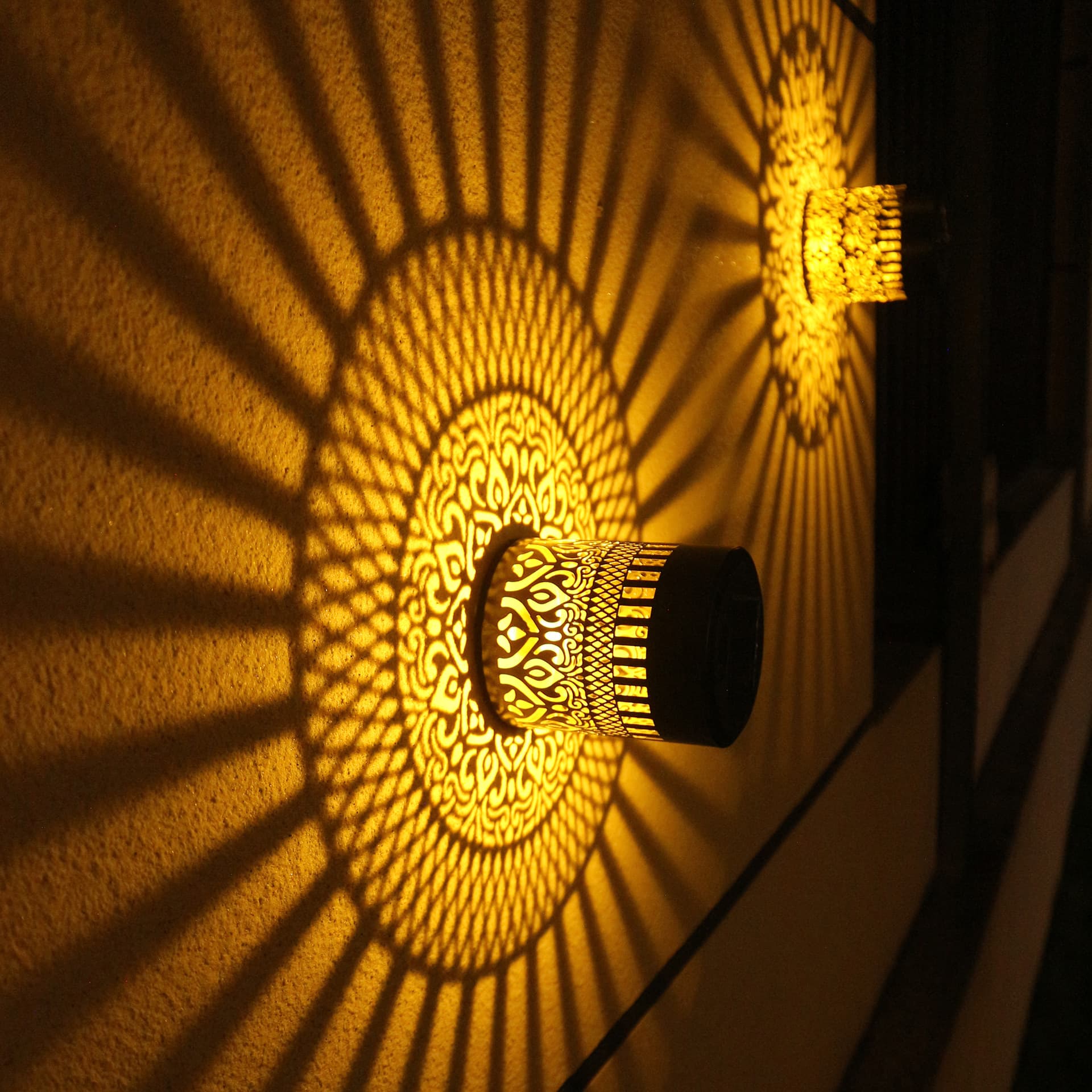 Cross-Border Solar Lawn Light Outdoor Waterproof Courtyard Cut-out Projection Atmosphere Garden Decoration Ground Spike