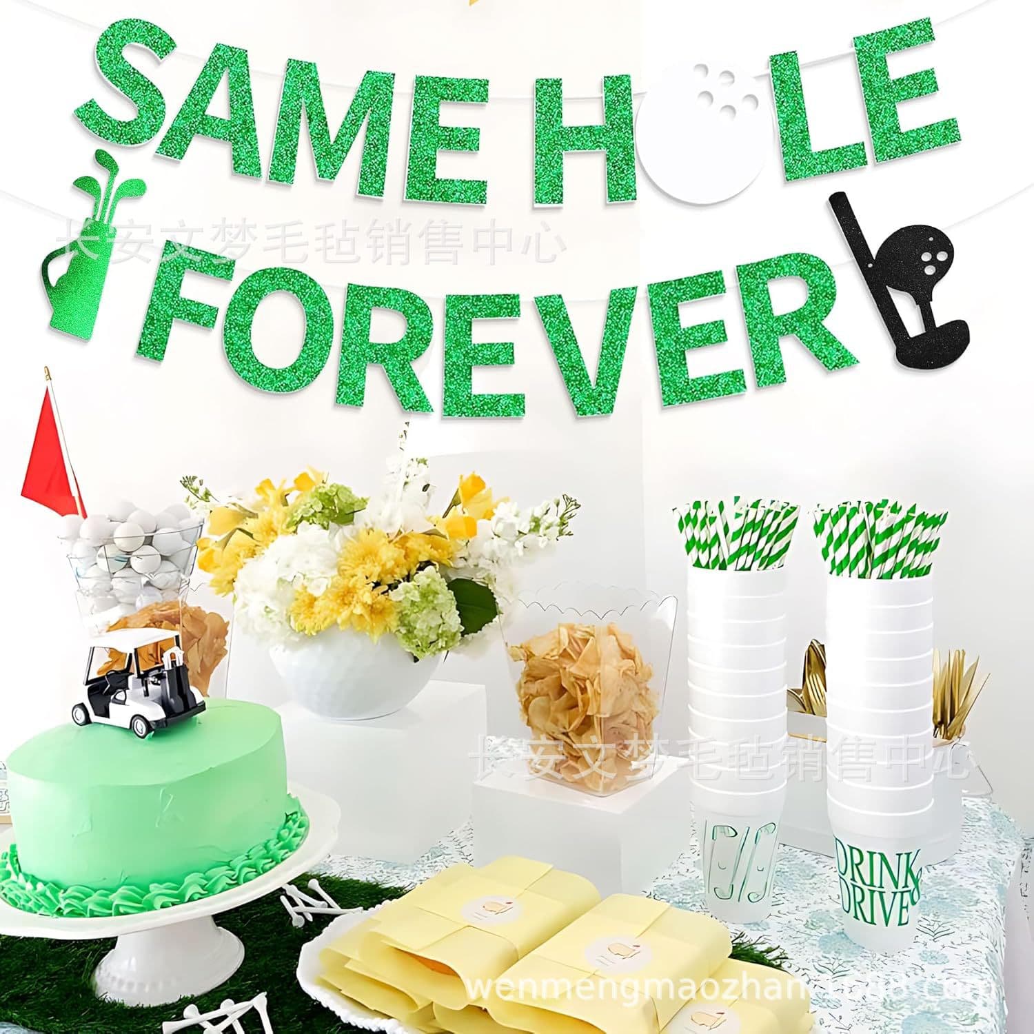 Golf Theme Banner Birthday Party Decorations Golf Birthday Party Bunting Decorations Retirement Banner Decor