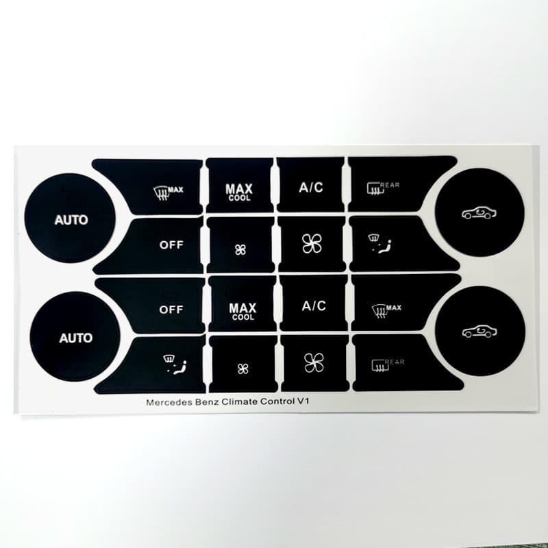 Mercedes-Benz C-Class W204 C300 C350 2008-2014 Air Conditioning Button Repair Sticker