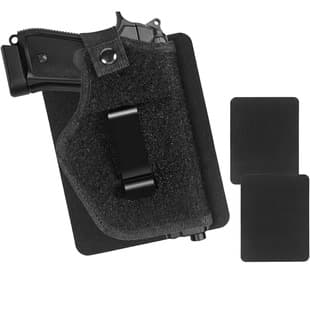 Concealed Carry Car Holster with Two Hook Pads, No Drilling Required, Gun Mount, Waist Holster, Concealed Pistol Holster