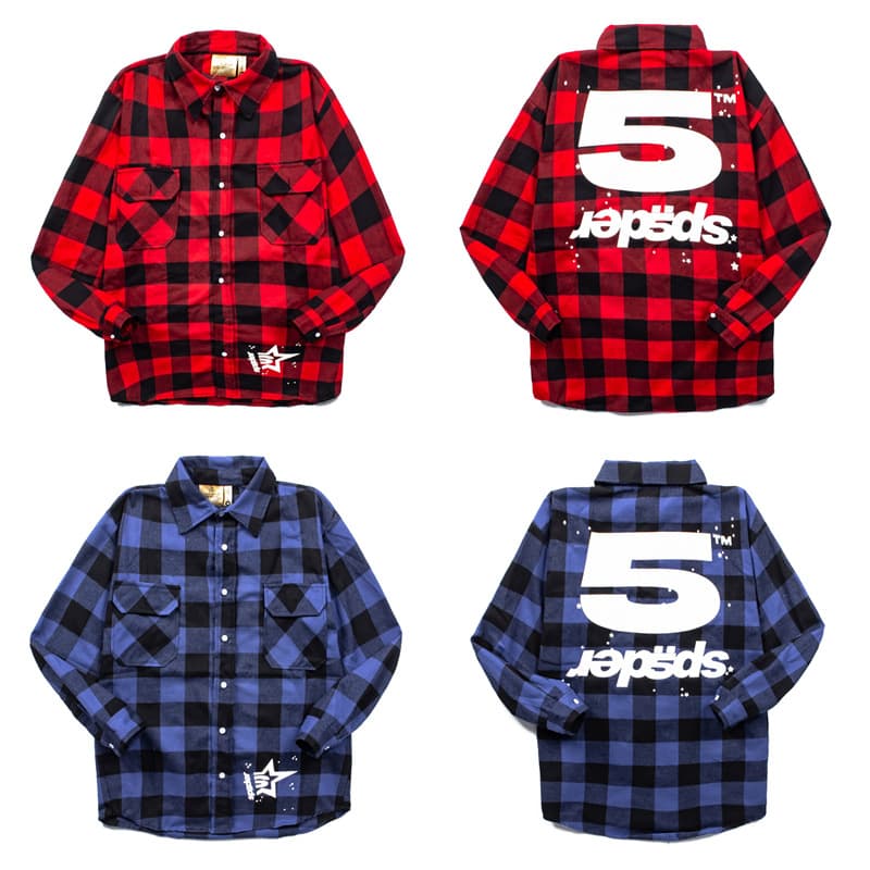 European and American Trendy Men's Plaid Outdoor Casual Shirt Flannel Men's Shirt Loose Fit Shirt Men's Cross-border Clothing