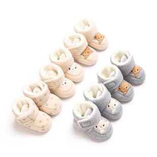 Baby Shoes Winter Thick Warm Cotton Shoes Boys Girls Pre-Walker Shoes 0-1 Year