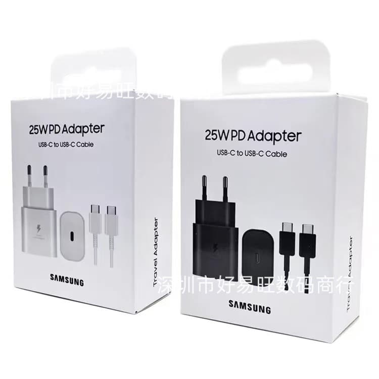 25W PD Super Fast Charger for Samsung Note10 S20 S23 TA800 25W Original Charging Head